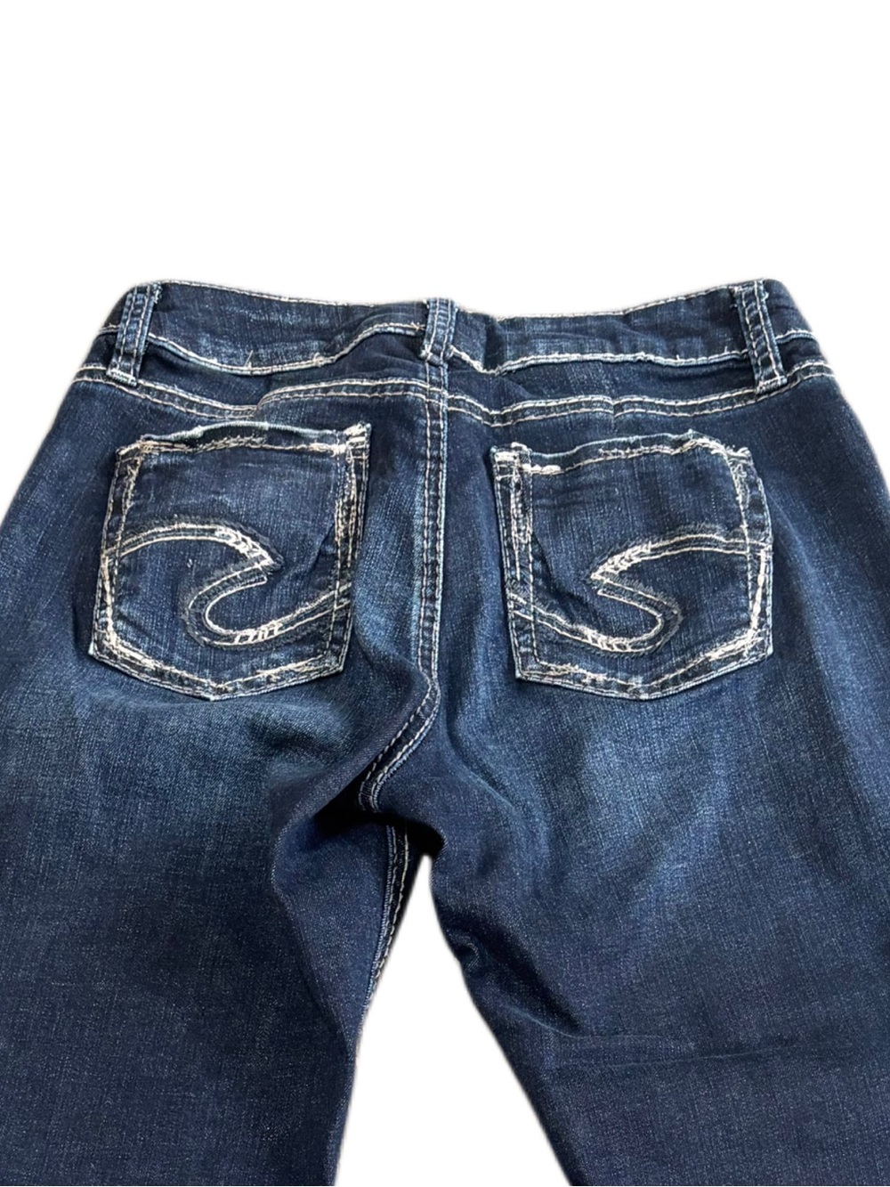 Women’s Silver Elyse Slim Dark Blue Bootcut Jeans - Picture 8 of 8